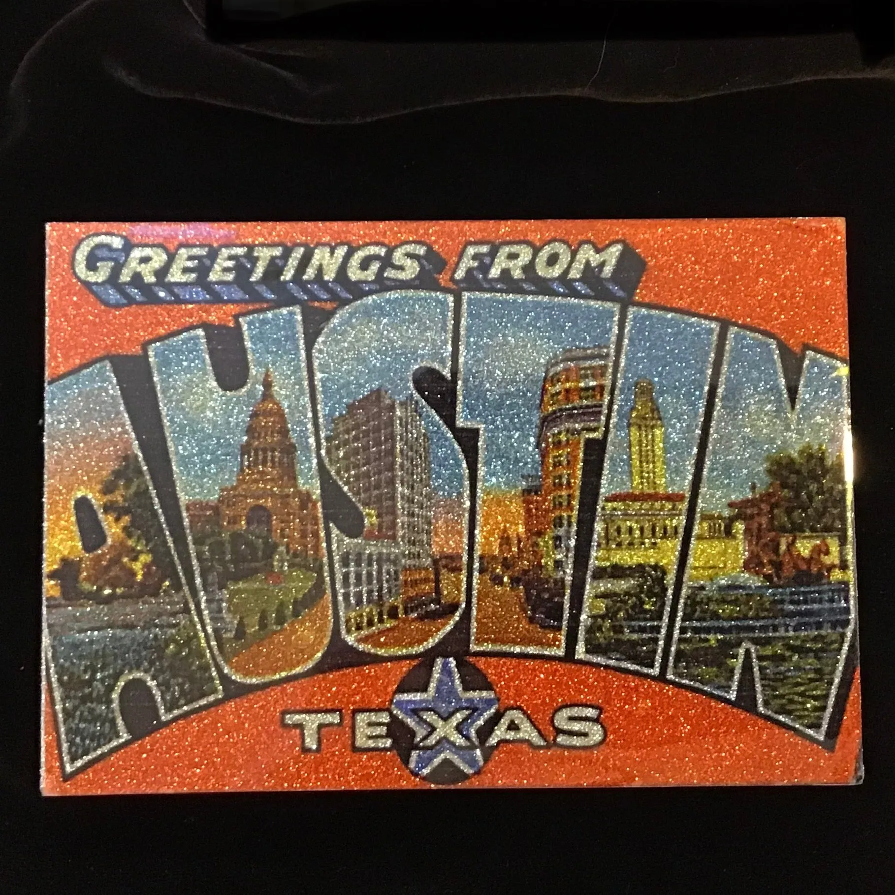 BBJ Glitter Postcard Plaques