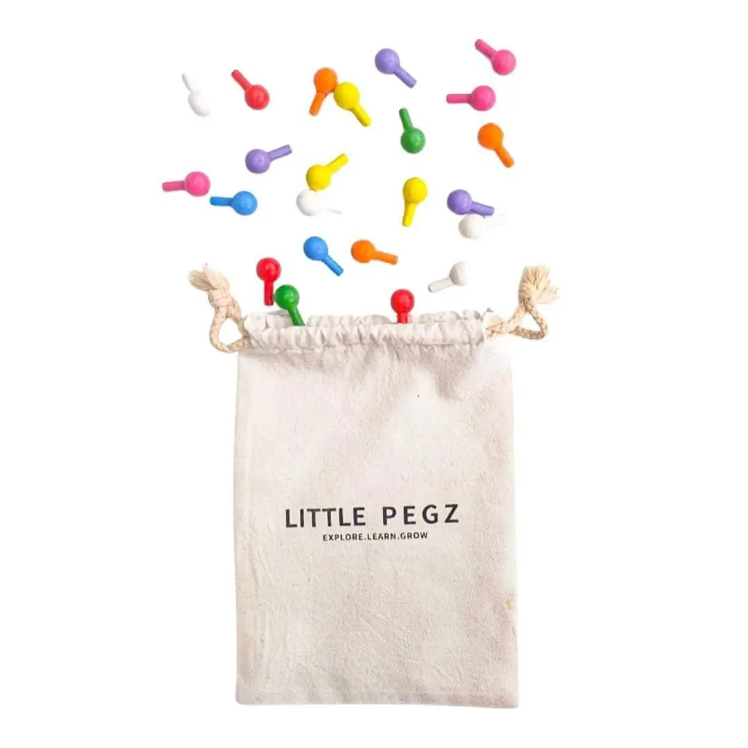 Little Pegs Rainbow Peg Boards Australian Early Educational Toys