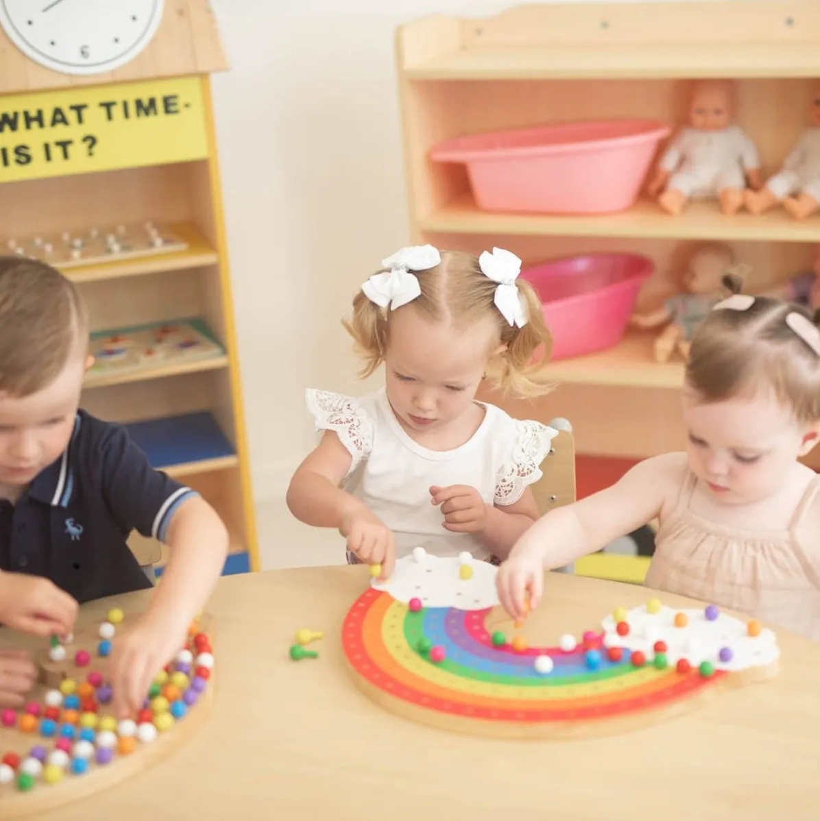 Little Pegs Rainbow Peg Boards Australian Early Educational Toys