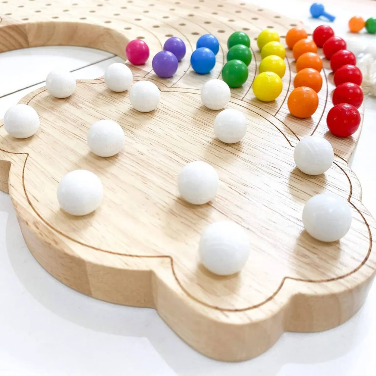 Little Pegs Rainbow Peg Boards Australian Early Educational Toys