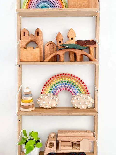 Little Pegs Rainbow Peg Boards Australian Early Educational Toys